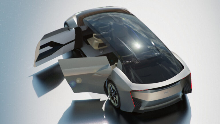 Audi Orion Top View Open Doors Render