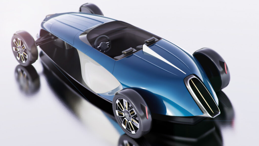 Bugatti Type 151 Concept threequarters rear view render