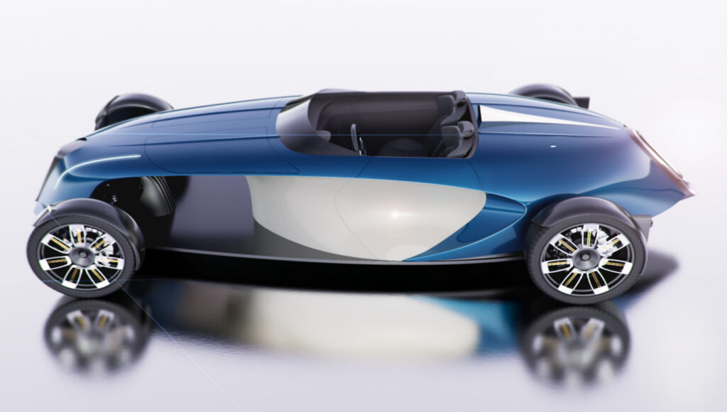 Bugatti Type 151 Concept Side View Render