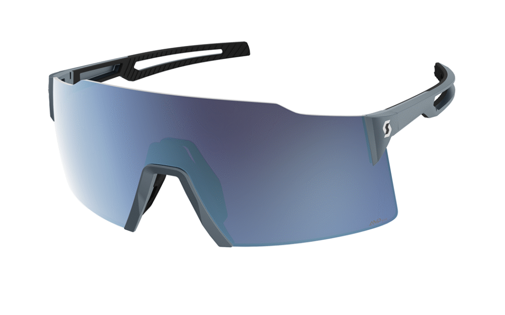 Scott Stride sunglasses black frame blue lens